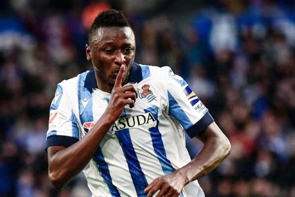 WATCH: Super Eagles striker Sadiq Umar returns to training at Real Sociedad days after getting ruled out of AFCON 2023