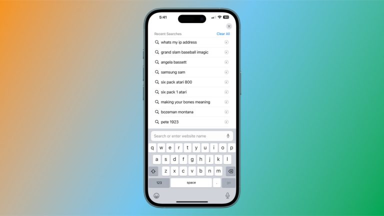 The new iOS 18.4 Beta shows your search history when you open a new tab in Safari
