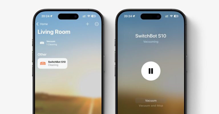 The iOS 18.4 Home application adds the management of material robot vacuum cleaners
