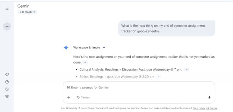Notre Dame grants students access to Google AI tools