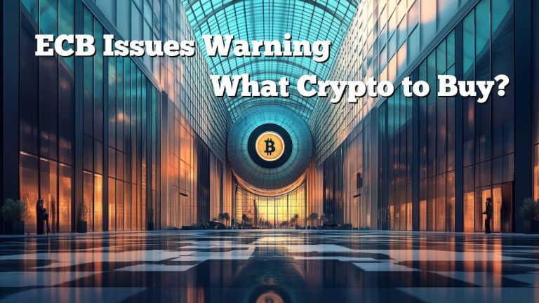 The ECB warns against growing financial risks, holding Bitcoin now a necessity. What crypto then buy?
