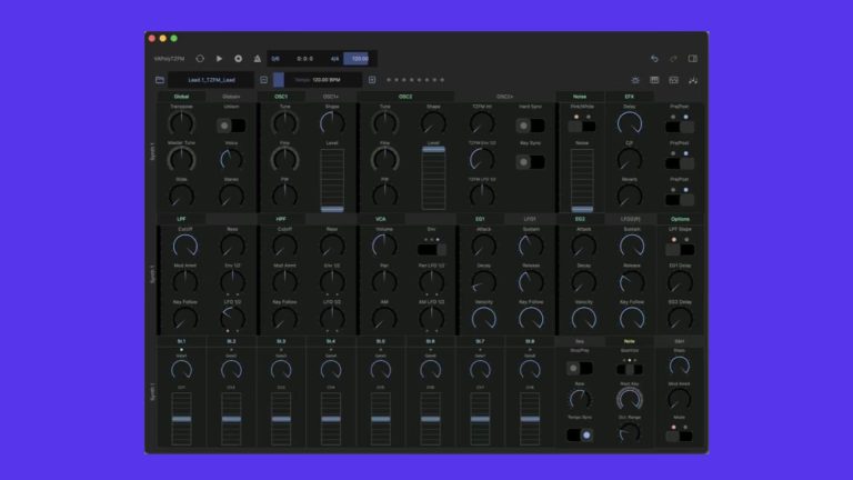 RTMS Vapolytzfm, Polyphonic FM synthesizer through zero for iOS and macOS