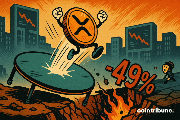 XRP rebounds but the commercial volume drops by almost 49%!