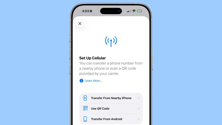 iOS 26 adds the management of the transfer of an ESIM to and from Android