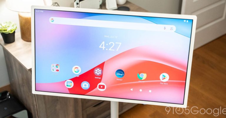 Why do you use this 32-inch wild Android tablet on wheels?