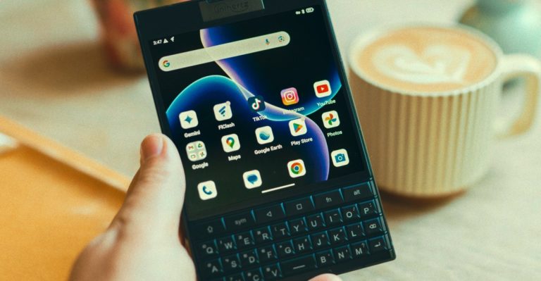 The Titan 2 is a modern blackberry with 5g, Android and two screens