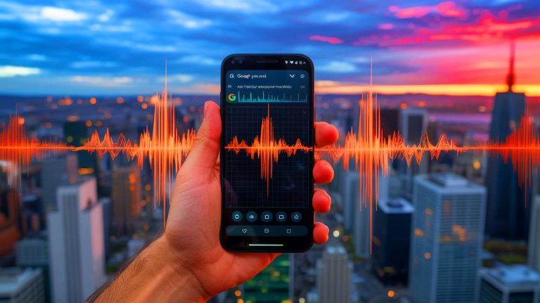 “This is mass monitoring in safety”: the Detection System for Google earthquakes using Android Etincel phones